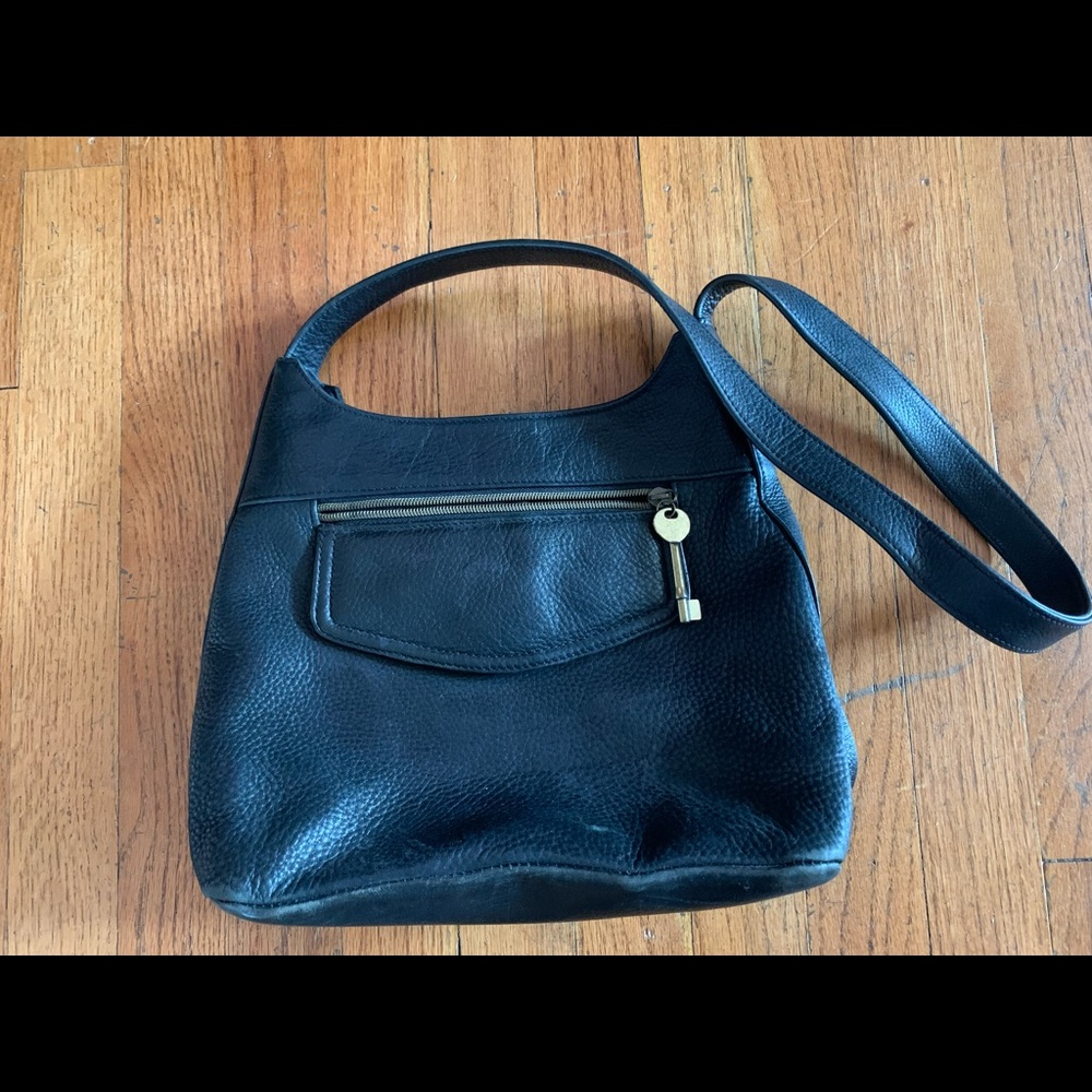 Fossil black shoulder purse